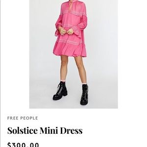 Free People BNWT Solstice dress- party dress